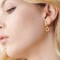 Rachel Jackson Eternal Sun Mini Hoop Earrings Gold CNE15GP