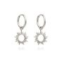 Rachel Jackson Eternal Sun Mini Hoop Earrings Silver CNE15S