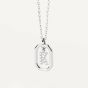 PDPaola Mini Letter K Silver Necklace. Item code CO02-522-U.