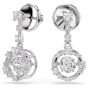 Swarovski Constella Drop Earrings Round Cut Dancing Stone - 5738194