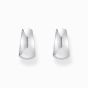 Thomas Sabo Silver Classic Hoop Earrings Chunky Trapezoidal Shape - CR740-001-21