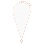 Swarovski Creativity Circle Pendant, White, Rose Gold Plating 5202446