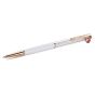 Swarovski Crystalline Pen Ladybird - White Red Lacquered with Rose Gold Tone Plating - 5732981