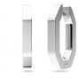 Swarovski Dextera Hoop Earrings Medium - White with Rhodium Plating 5618308
