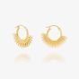 Rachel Jackson Rising Sun Hoop Earrings Gold DSE11GP