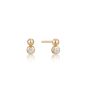 Ania Haie Gold Orb Sparkle Stud Earrings - E045-01G-CZ