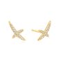 Ania Haie Kiss Pavé Stud Earrings - Gold - E057_02G