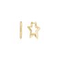 Ania Haie Medium Star Pavé Hoop Gold Earrings - E064-05G