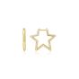 Ania Haie Medium Star Pavé Hoop Gold Earrings - E064-05G