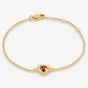 Rachel Jackson Electric Love Garnet Heart Bracelet Gold EGHB1GAGP