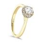 Brown & Newirth 'Astral' Gold Halo Engagement Ring