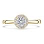 Brown & Newirth 'Astral' Gold Halo Engagement Ring