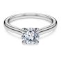 Swarovski Eternity Solitaire Ring - Lab-Grown Diamond 1ct Round 18k White Gold 5697797