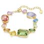 Swarovski Gema Bracelet Mixed Cuts - Multicoloured with Gold Tone Plating - 5737453