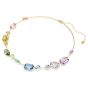 Swarovski Gema Necklace Mixed Cuts - Multicoloured with Gold Tone Plating - 5741584