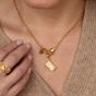 Lily Charmed In Safe Hands Charm Collector Necklace Gold - item number CHCGSFHD