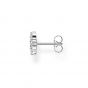 Thomas Sabo Single Earring - Flower with White Stones in Silver H2196-051-14