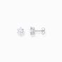 Thomas Sabo Silver Stud Earrings with 7mm Brilliant Cut White Zirconia