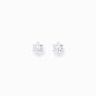 Thomas Sabo Silver Stud Earrings with 7mm Brilliant Cut White Zirconia