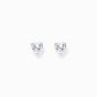 Thomas Sabo Silver Heart Stud Earrings with White Zirconia H2306-051-14