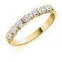 Raphael Collection Half Eternity Ring, Round Brilliant Bar Setting