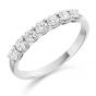 Raphael Collection Half Eternity Ring - Claw Set - Round Brilliant HET1493