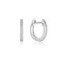 Georgini Noel Nights Shine Hoop Earrings - Silver