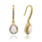 Georgini Wisteria Floribunda Created Opal Shepard Hook Gold Earrings. Item code IE1176G.