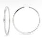 Georgini Elegant Essentials 40mm Silver Hoop Earrings. Item code IE1208W.