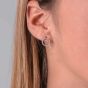 Georgini Ara Open Circle Earrings - Silver