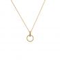Sarah Alexander Infatuation Gold Vermeil Mini Circle Pendant