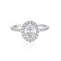 Georgini Oval Halo Ring - Silver