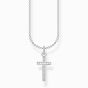 Thomas Sabo Silver Pavé Cross Necklace KE2043-051-14