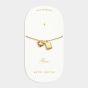 Katie Loxton 'Mum' Waterproof Gold Charm Bracelet | Item number KLJ6105