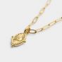 Katie Loxton Talis Waterproof Gold Charm Necklace KLJ6164