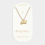 Katie Loxton 'Maid Of Honour' Waterproof Gold Bridal Charm Necklace KLJ6208