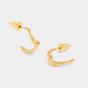 Katie Loxton Marina Waterproof Gold Wave Hoop Earrings KLJ6334