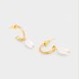 Katie Loxton Pearl Lustre Waterproof Gold Hoop Earrings KLJ6352