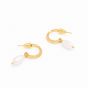 Katie Loxton Pearl Lustre Waterproof Gold Hoop Earrings KLJ6352