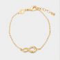 Katie Loxton 'Better Together' Waterproof Gold Charm Bracelet. Item code KLJ6378.