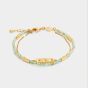 Katie Loxton 'August' Waterproof Gold Birthstone Bracelet KLJ6386
