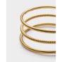 Katie Loxton Laia Waterproof Gold Bangle. Item code KLJ6461.