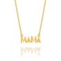 Rachel Jackson Mini Art Deco Mama Necklace Gold