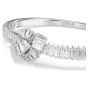 Swarovski Matrix Bangle Baguette Cut Knot - White with Rhodium Plating - 5727120