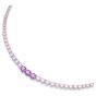 Swarovski Matrix Necklace Gradient of Round Cuts - Multicoloured with Rhodium Plating - 5751196