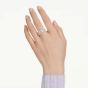 Swarovski Matrix Ring Baguette Cut Knot - White with Rhodium Plating - 5727122