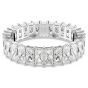 Swarovski Matrix Ring Baguette Cut - White with Rhodium Plating 5693407, 5693410, 5693409, 5693408