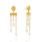 Sarah Alexander Nara Nugget Pearl Drop Stud Earrings