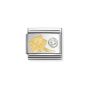 Nomination Classic Gold and Silver Narcissus and Zirconia Charm 630301/05