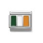 Nomination Classic Silvershine Ireland Flag Charm 